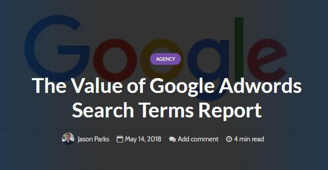 El valor del informe de términos de búsqueda de Adwords